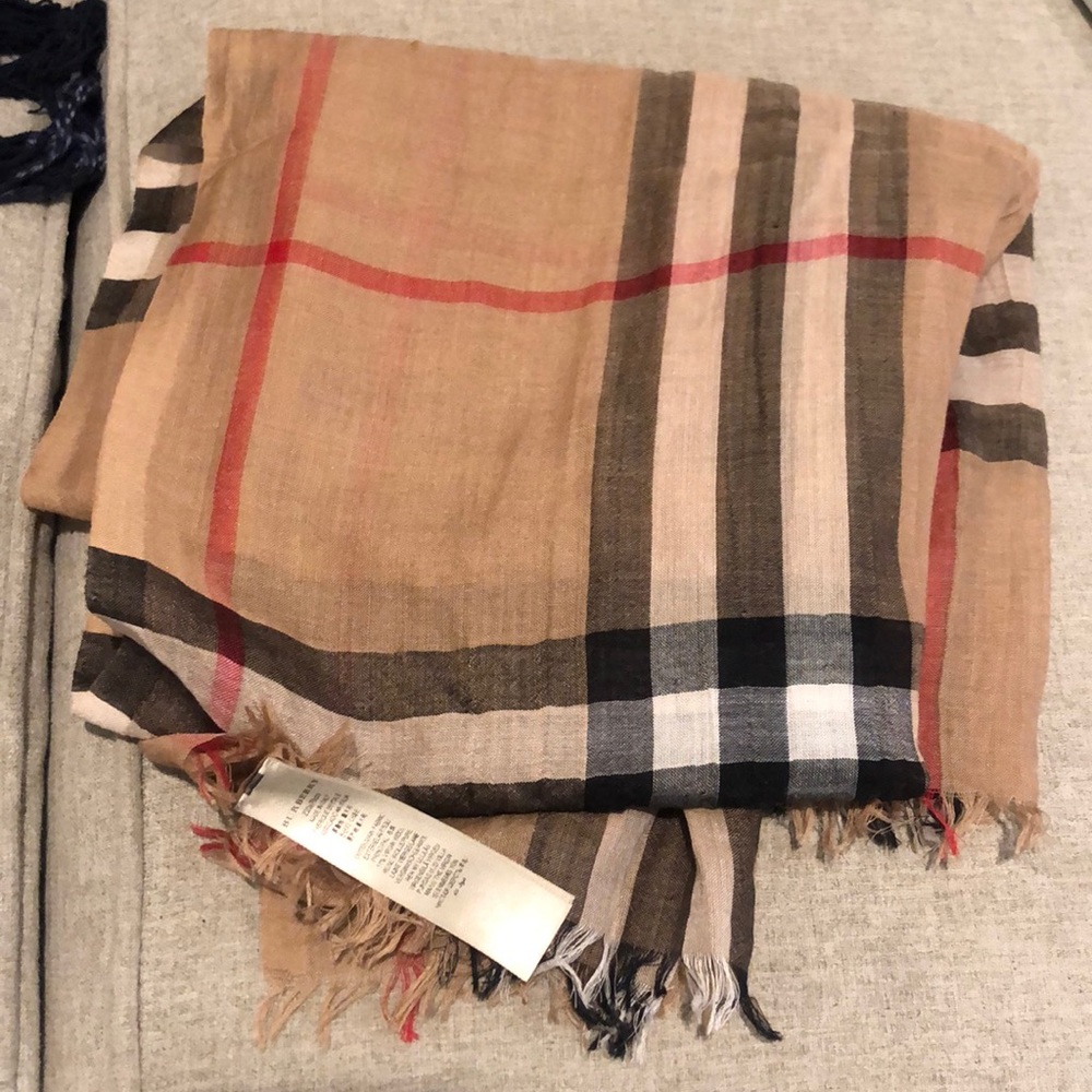 Authentic Burberry Silk Scarf